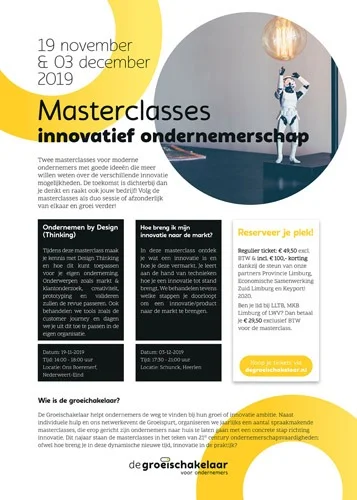 De Groeischakelaar A4 advertentie