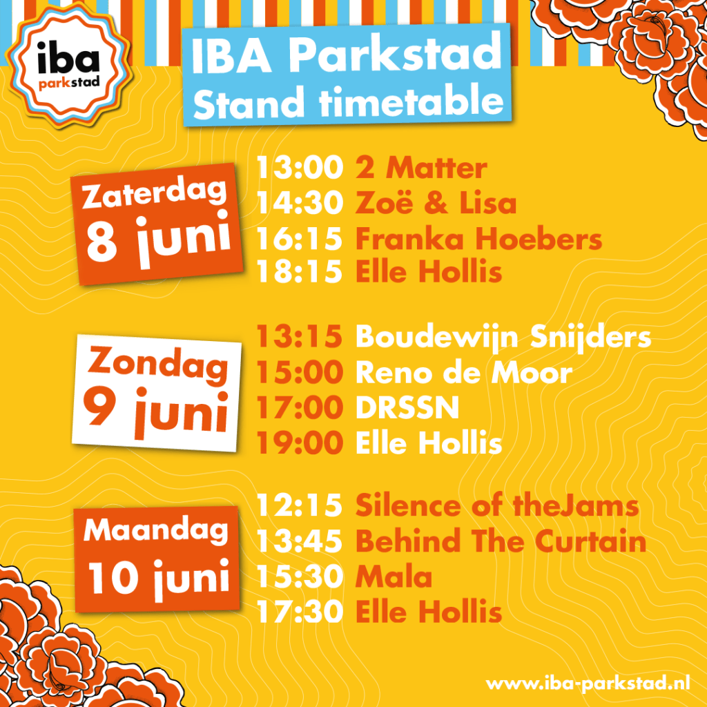 IBA timetable van Pinkpop