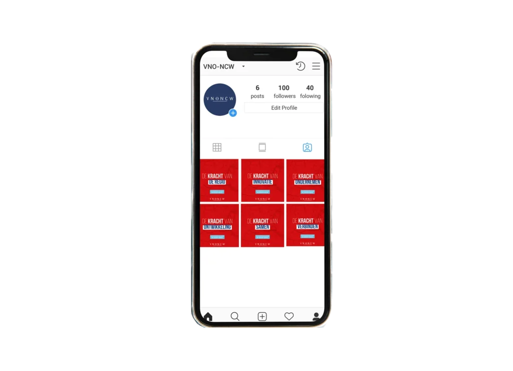VNO NCW Instagram mockup
