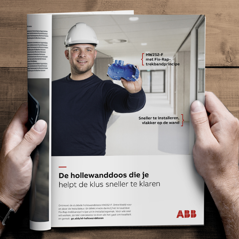 Abb advertentie in magazine