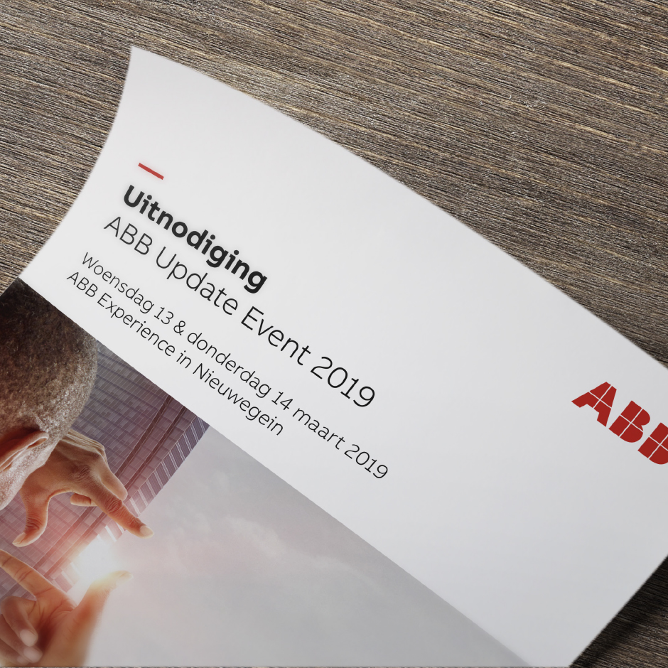 Abb uitnodiding op flyer